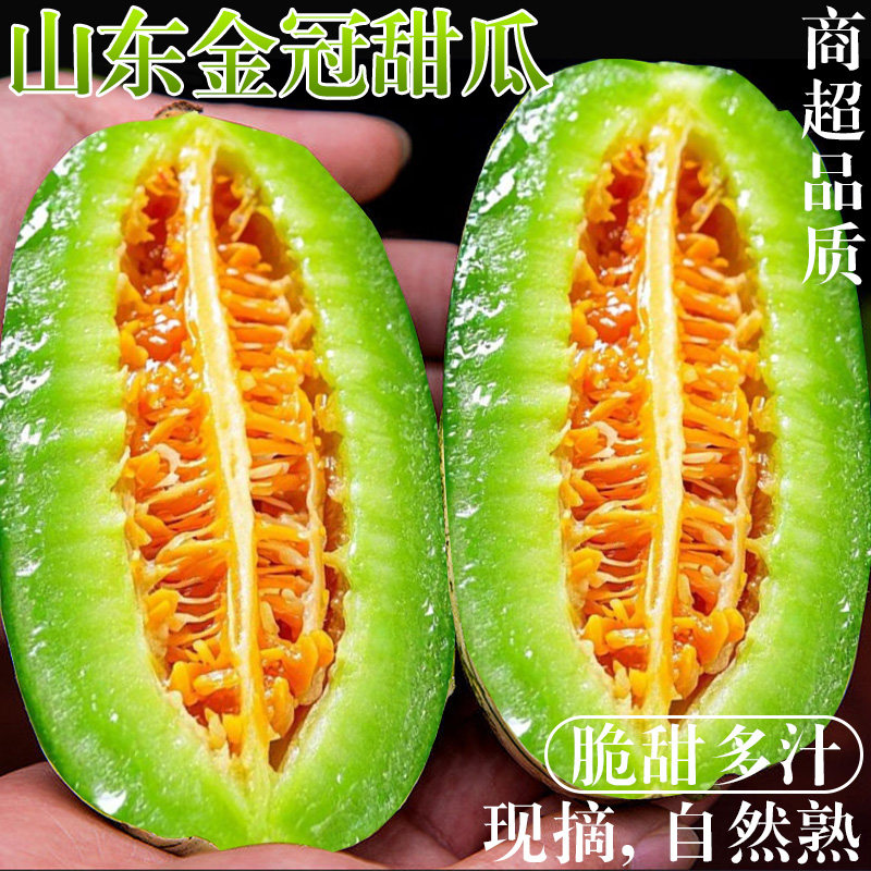 山东星甜金冠甜瓜正宗冰糖心脆甜博洋蜜罐瓜当季羊角香瓜新鲜水果