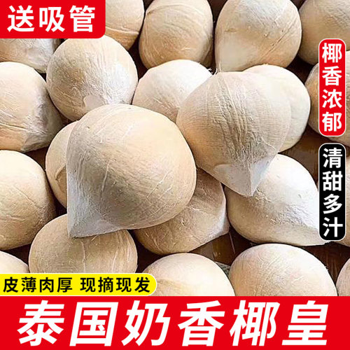 正宗泰国进口小奶椰皇！清甜多汁