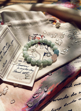 Earth Angel｜多米尼加天使绿纹石手链 NO.031105