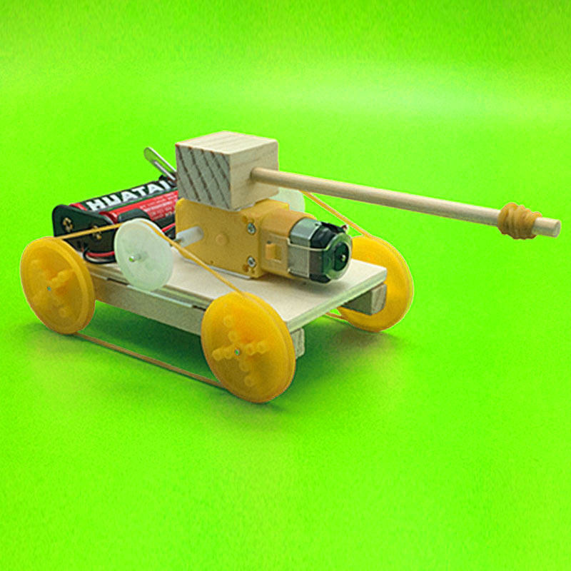 科技小制作儿童diy手工材料包小发明坦克车科普模型学生实验玩具