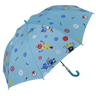 2-5岁儿童卡通雨伞宝宝透明推拉开关男孩幼儿园汽车伞男童透明伞