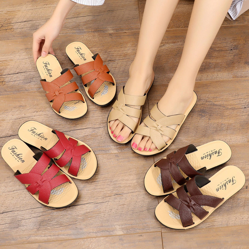 mom slipper Exorcism Flat bottom soft sole middle age Woman 50 Middle and old age Sandals 40 the elderly sandalsin the Women's Shoes, Sandals  category - from Buy2taobao.com to provide professional Taobao agent buy service