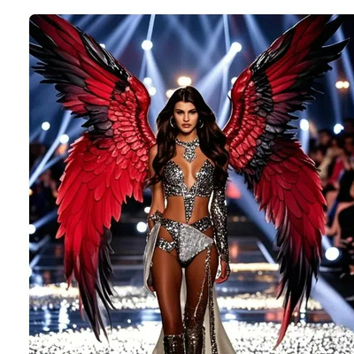 丽晨达羽走秀维秘天使大型翅膀