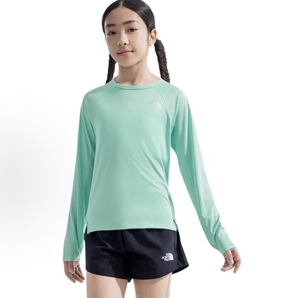 TheNorthFace/北面儿童款户外防晒速干衣长袖T恤运动夏8AN7 86N7图片