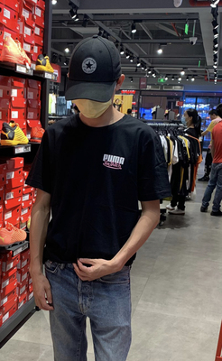 彪马/Puma VON DUTCH联名男子印花纯棉圆领短袖T恤 598322