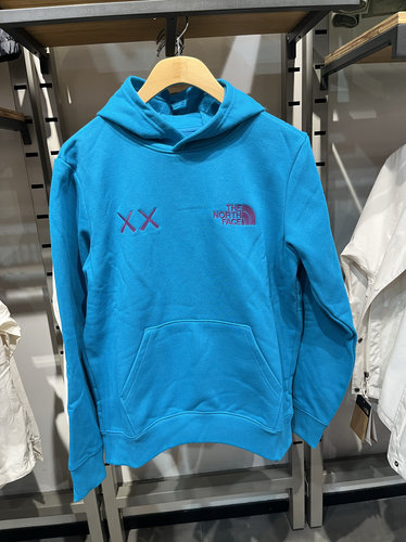 捡漏个 TheNorthFace/北面大童联名系列连帽加绒套头卫衣 7WLN