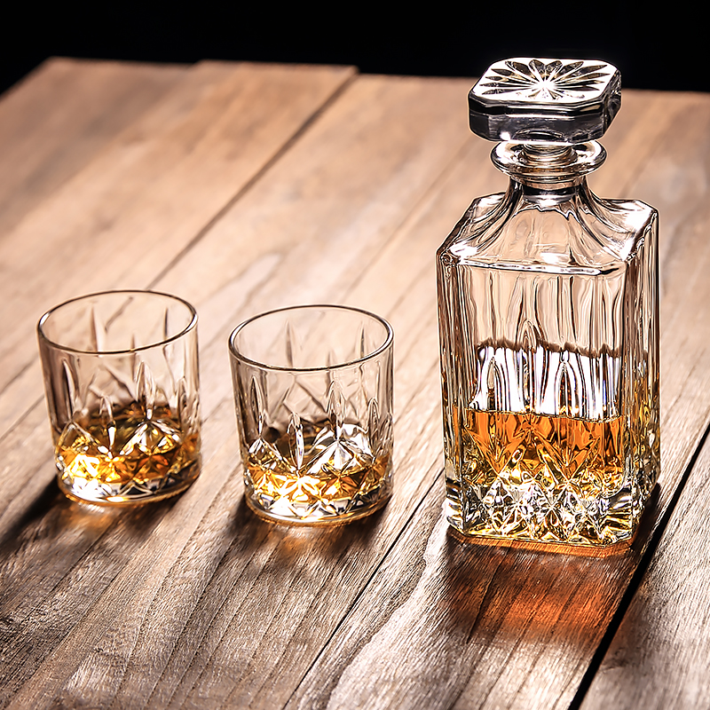 欧式透明威士忌具套装家用洋酒杯