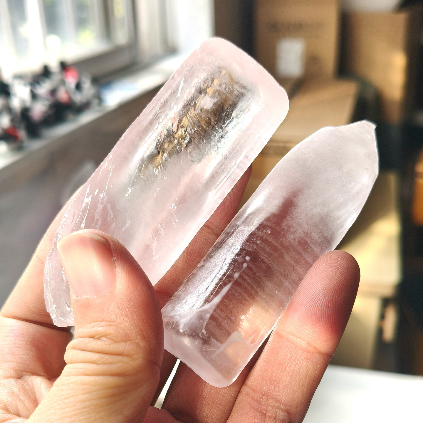 高硬底白刚玉原材料白宝石摆件雕刻饰品原材料合成宝石原料