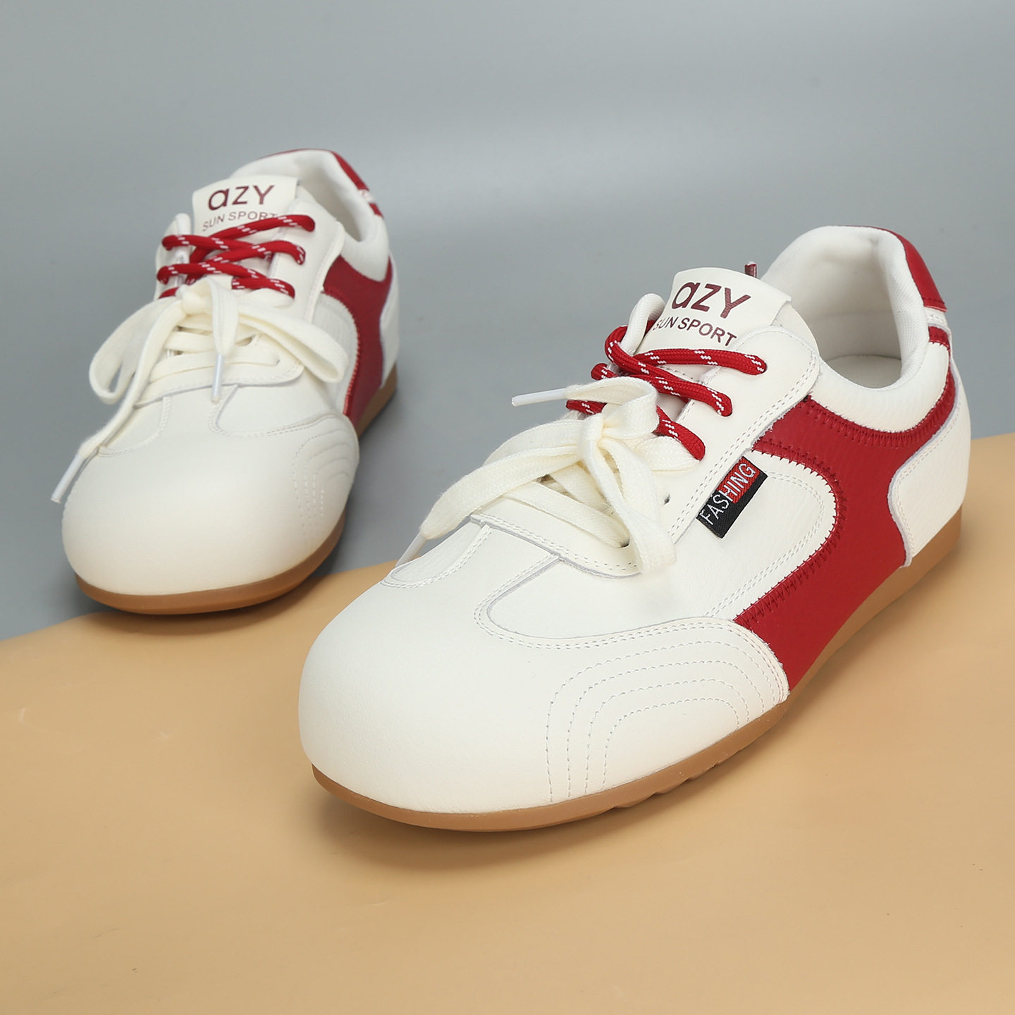 2026春季新款爱足雅大码女鞋41到43时尚复古运动休闲德训鞋单鞋42,女鞋,时尚休闲鞋,淘宝优惠券,粉丝福利购,淘宝优惠卷