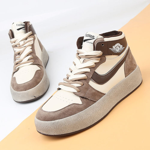 新款真皮平底短靴女鞋