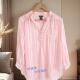 显瘦宽松高品质女士雪纺衫 竖条纹大码 衬衫 春夏秋外贸出口美国0255