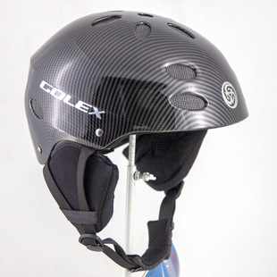 GOLEX 花色儿童男女成人滑雪头盔可调节软耳 S17中小码 外贸瑕疵