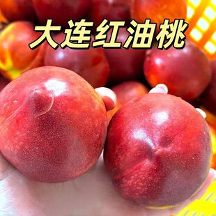 大连油桃黄油桃芒果桃黄金密桃新鲜水果油桃麻脸油桃脆甜黄油蟠桃