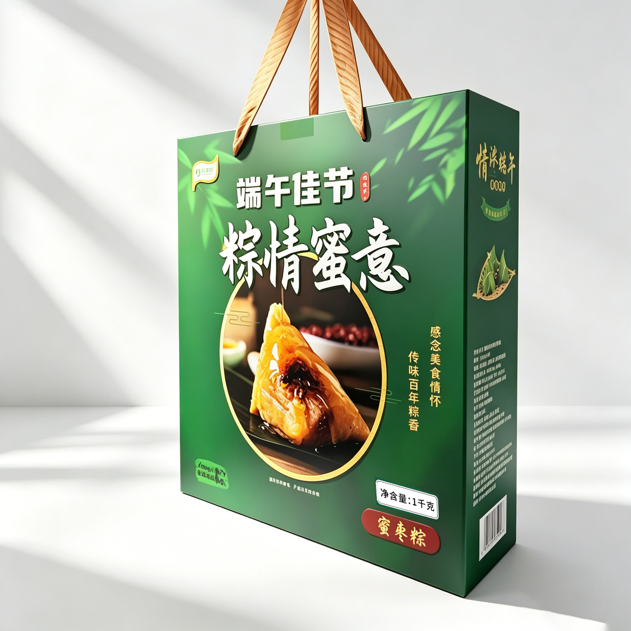 皖菜园端午粽子礼盒安徽阜阳特产豆沙蜜枣鲜肉粽咸鸭蛋企业团购