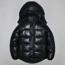 男女真皮羽绒防寒服头层绵羊皮衣脱卸帽青年休闲冬季厚保暖外套须