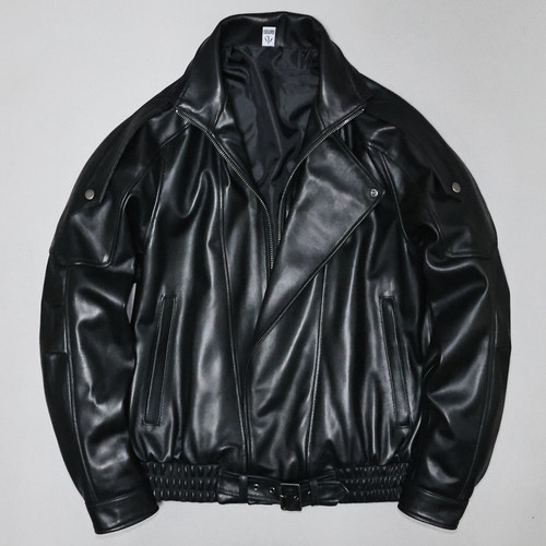 头层绵羊真皮皮衣男女廓版夹克