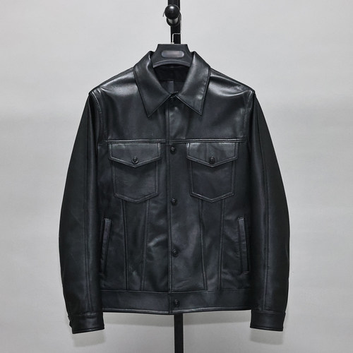 男士头层绵羊皮真皮皮衣牛仔