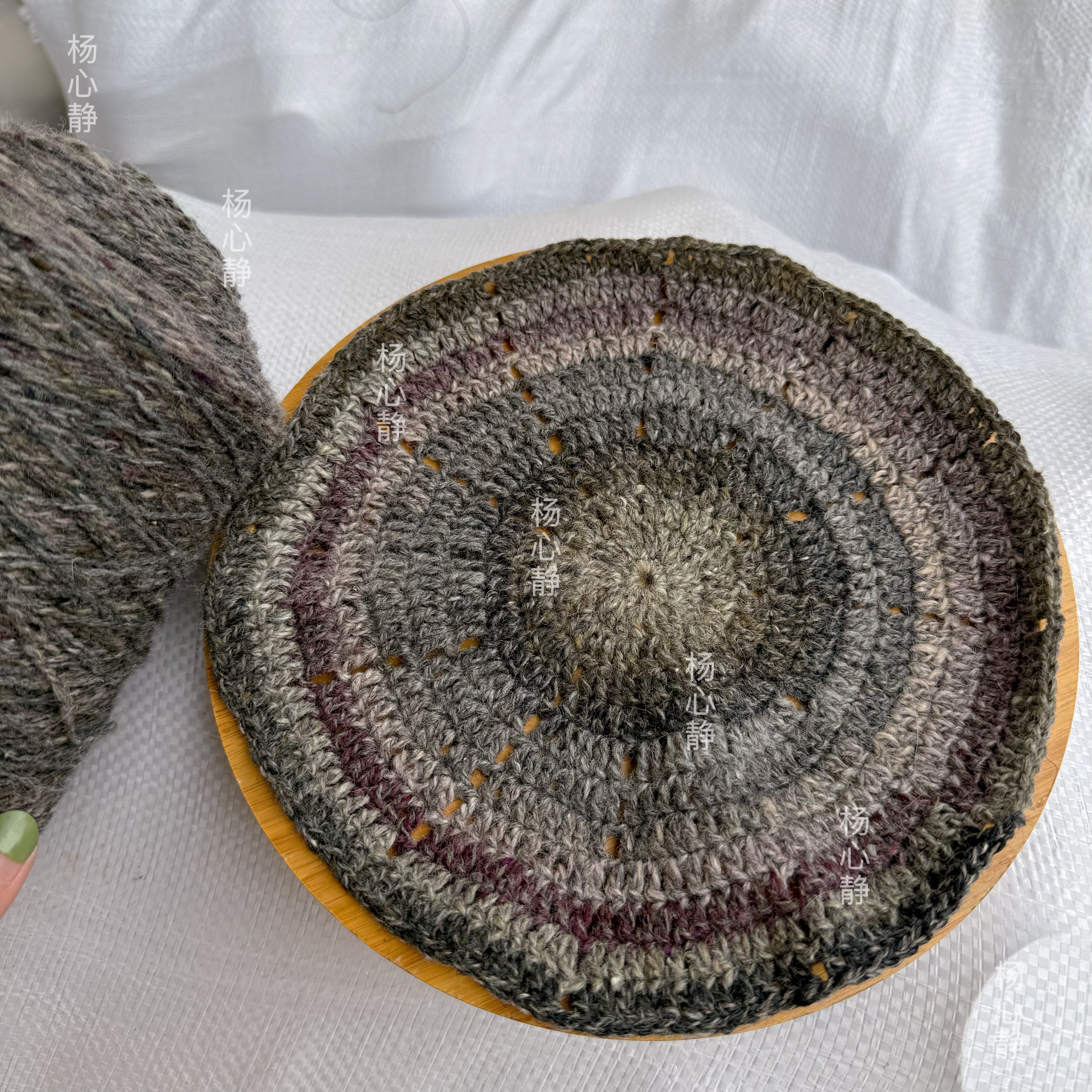 标价500克价格 超美长段染渐变色花彩点羊毛线60%羊毛围巾毛衣线