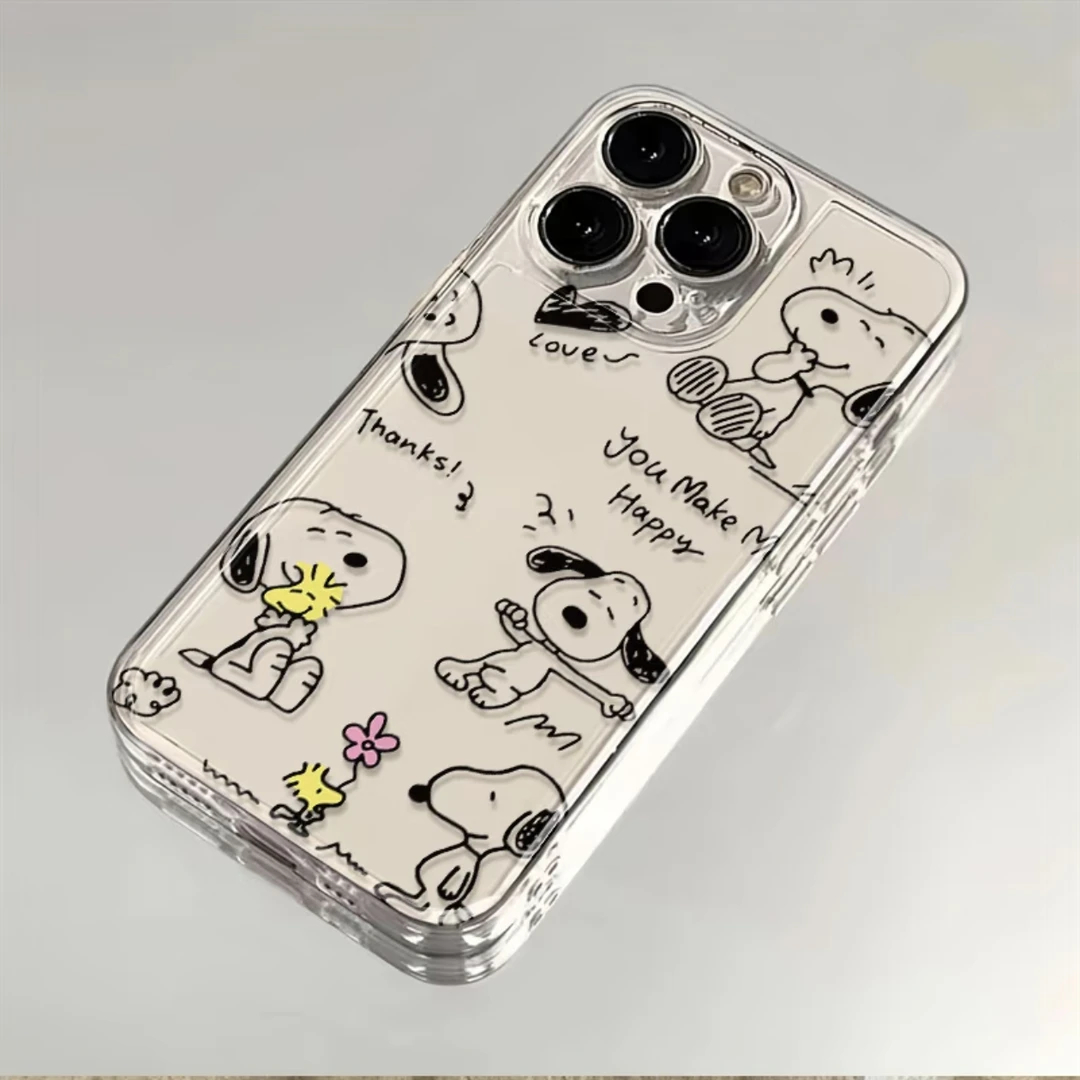 线条史努比适用苹果手机壳
