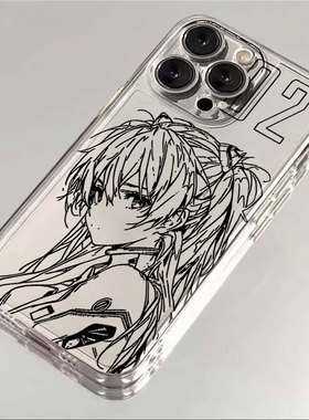 香绫波丽苹果17手机壳适用iphone16promax华为mate60文艺15pro荣耀300新款vivox50硅胶opporeno12/nova13软壳