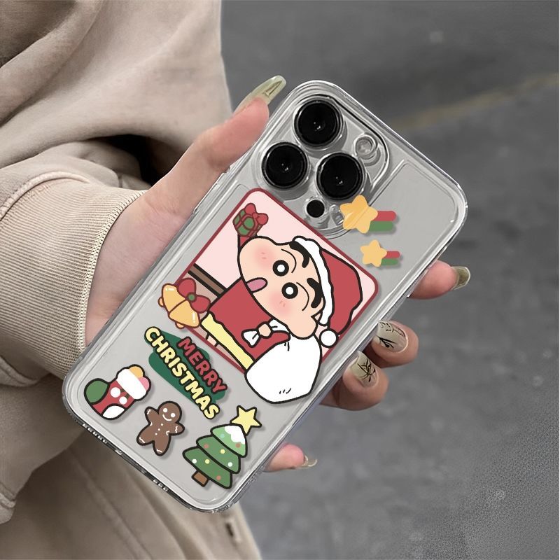 可爱小新适用苹果17promax手机壳16/15卡通14新款11华为mate60/p70荣耀90/vivox100小米12可爱OPPO红米note13