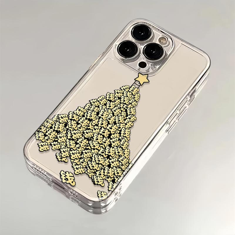 钱堆堆圣诞树适用苹果17手机壳iPhone14/16/15promax新款11华为nova13荣耀红米note10女opporeno7小米vivos12