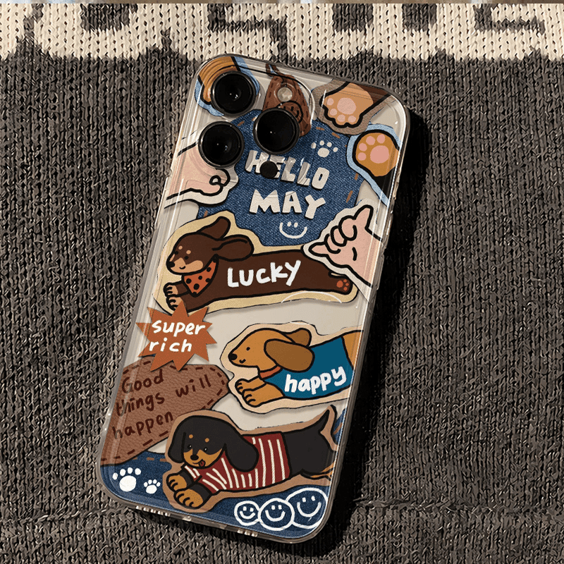 狗狗特工适用苹果17promax手机壳16/15卡通14新款11华为mate60/p70荣耀90/vivox100小米12可爱OPPO红米note13