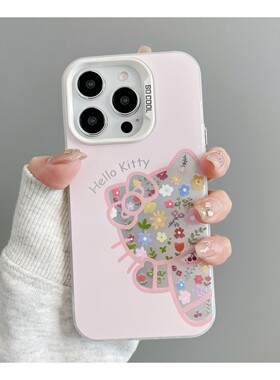 适用iphone17手机壳女苹果16ProMax简约ins风14凯蒂猫13可爱Air卡通12/11硅胶15Pro软壳Hello Kitty猫日韩潮