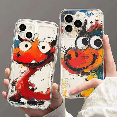 美术龙适用iPhone16promax手机壳新款苹果15/14/13/12pro/11超薄个性卡通软壳xr/xs/max女16/i7p/8plus保护套