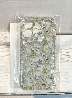 满屏桂花适用苹果17/16pro手机壳华为mate60超薄p50荣耀100红米note11女OPPOreno13/9小米14/vivos12/s15软壳