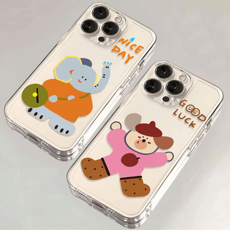 蓝象小狗可爱适用苹果17/16pro手机壳华为pura70/p50套mate60红米note11女OPPOreno13/9/8小米14/vivos12/s15
