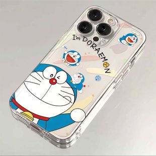 11保护套xr华为p70女vivox100小米14防摔oppo红米k60 s16 多啦A梦适用iphone17promax可爱手机壳苹果13