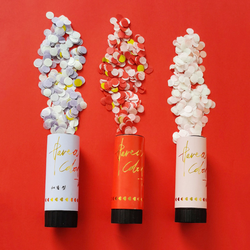 宝宝抓周礼花筒迷你手持小礼炮