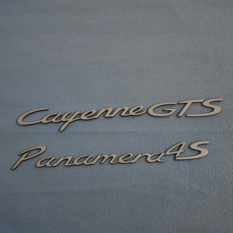 保时捷铂金版卡宴车标帕拉梅拉cayennegts钛灰色panamera4s字母标