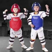 Jinsha Taekwondo thiết bị bảo vệ đầy đủ thiết bị đào tạo phụ trợ tám mảnh dày năm cạnh tranh loại tay và chân trẻ em - Dụng cụ thể thao