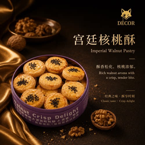 德克尔宫廷核桃酥150g*1盒