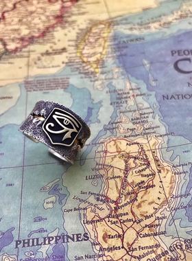 荷鲁斯之眼纯银戒指