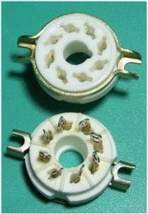 6N8P/6N9P/6P3P/5Z4P/EL34 大八脚管座 早期镀银 电子管 八脚管座