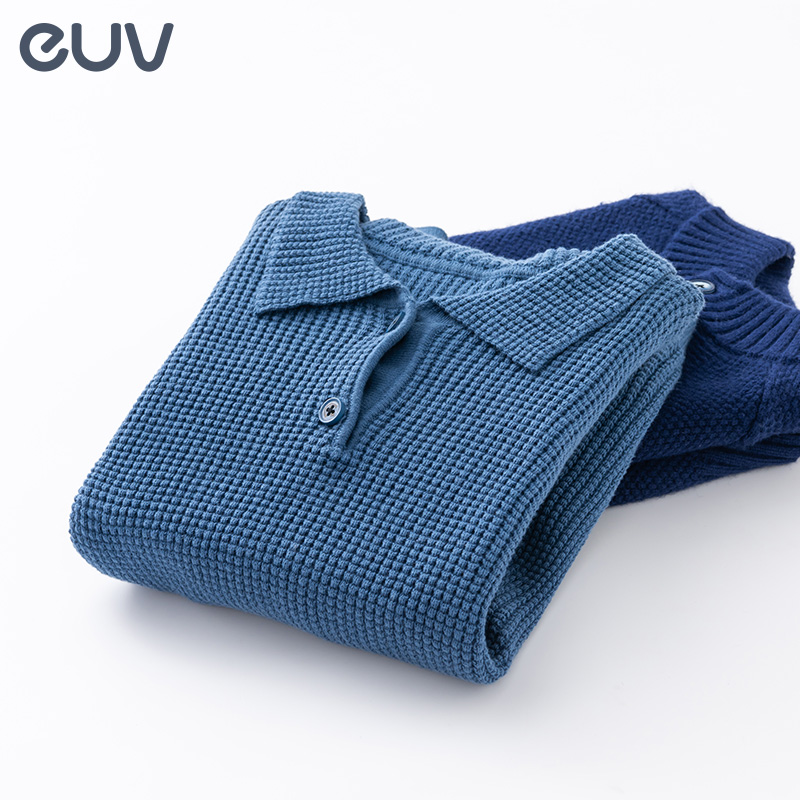 euv 男童毛衣秋冬款儿童打底针织开衫小孩线衣中大童秋季外套洋气