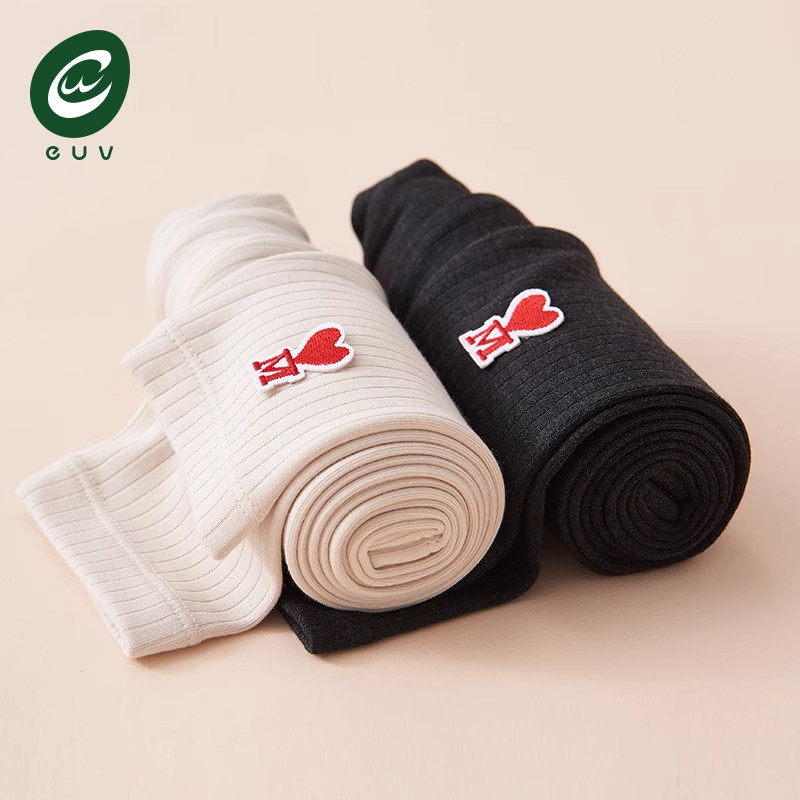 euv 女童打底裤春秋款儿童黑白色德绒外穿长裤小女孩秋装薄绒裤子,童装/婴儿装/亲子装,裤子,淘宝优惠券,粉丝福利购,淘宝优惠卷