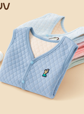 euv 儿童马甲男女童内穿春秋冬季马夹中小童夹棉坎肩宝宝保暖背心