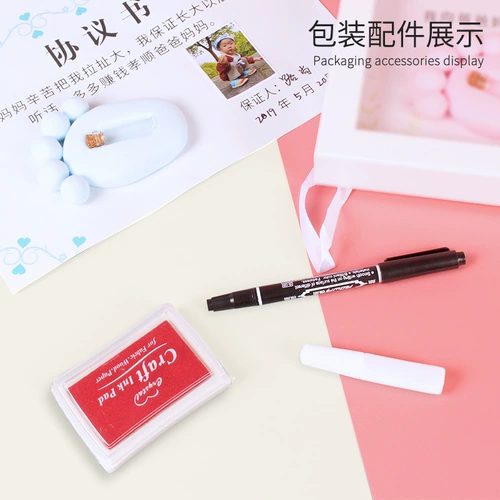 Детская фоторамка, хваталка, отпечатки рук, чернильная подушечка для новорожденных, сувенир