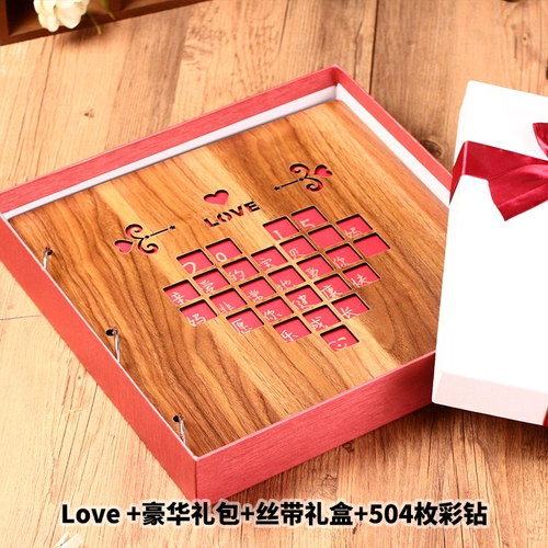 Деревянный фотоальбом, книга роста для влюбленных, DIY, подарок на день рождения