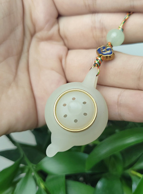 手机吊坠可开盖小茶壶香囊挂饰
