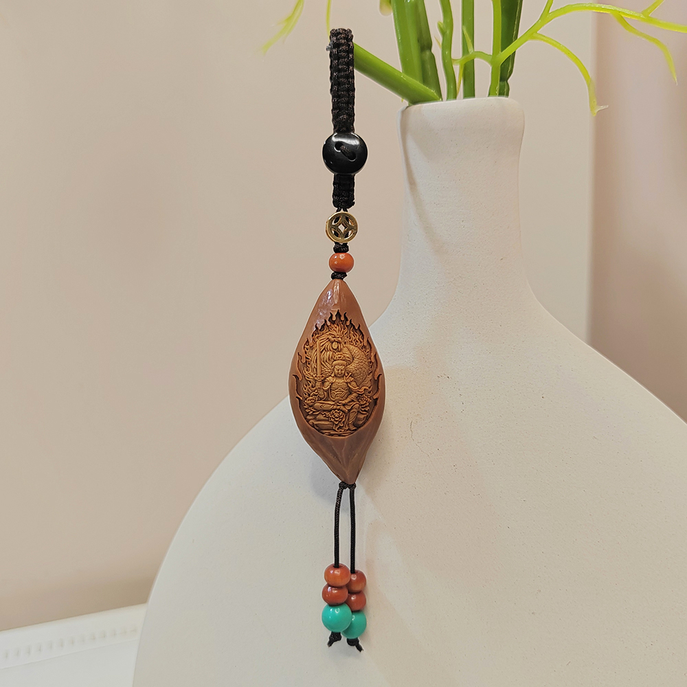 创意橄榄核雕刻生肖鸡吊坠挂件十二生肖本命佛男女工艺品挂绳