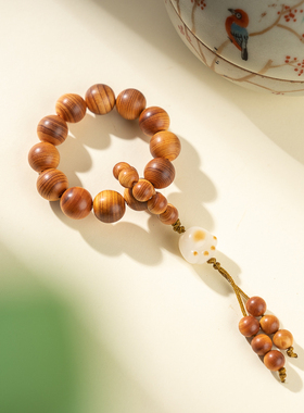 太行崖柏小手捻陈化老料菩提猫爪佛珠男女手把件高油高密炭烧手链