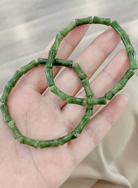 天青金丝玉石竹节手链