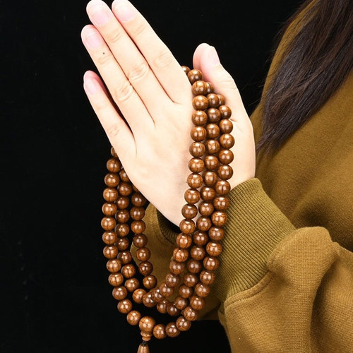 多圈念珠手串六道木复古