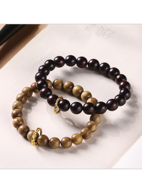 禅意念珠绿檀古风情侣