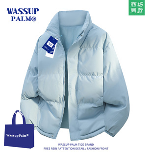 秋冬季 2025新款 宽松加厚面包服棉衣外套 PALM羽绒棉服男款 WASSUP
